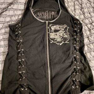 Women's Zip front tank